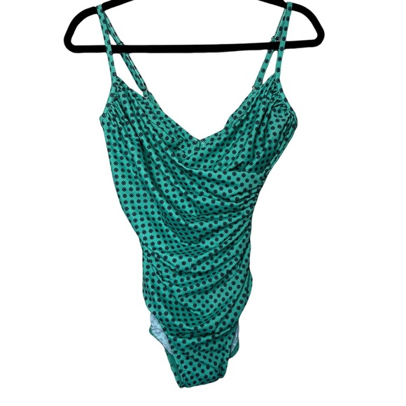 Miraclesuit Oceanus Tummy Control V-Neckline Soft Cup One Piece Swimsuit Size 8 - Picture 1 of 5